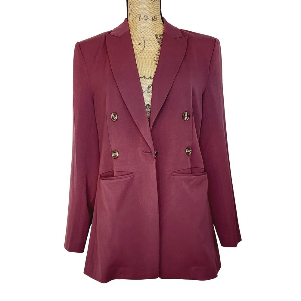 Nic+Zoe Avenue Redwood Double Breasted Stretch Blazer Size 6 NWT - Picture 3 of 11